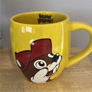 New! Bucees Beaver Yellow Mug Buc-ees Large Coffee